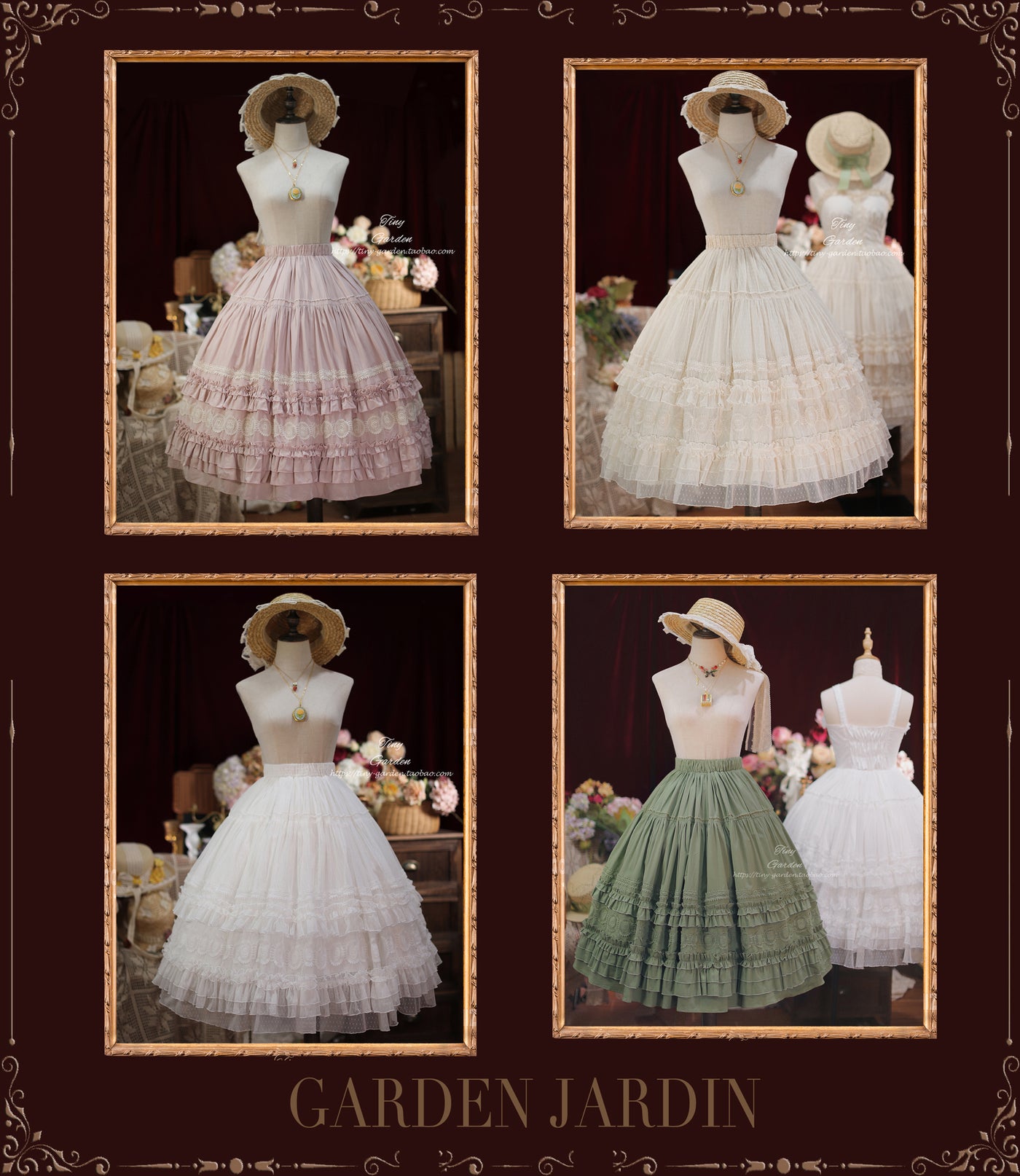 Tiny Garden~Dream Bouquet~Elegant Lolita Solid Color Jumper Dress   