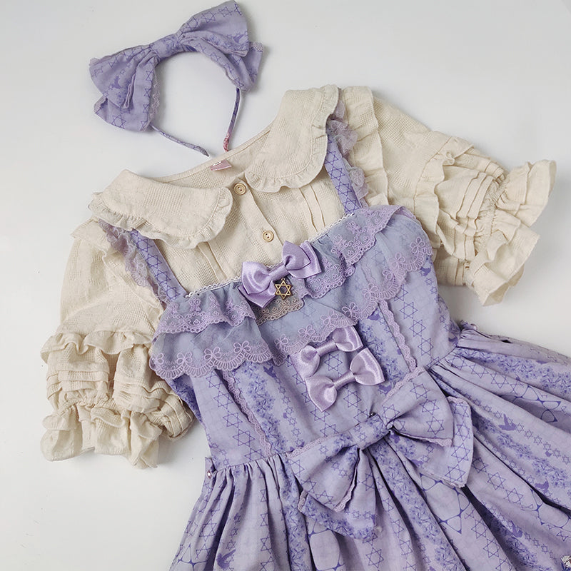 Sakurada Fawn - Plus Size Lolita Short Sleeve Cotton Blouse