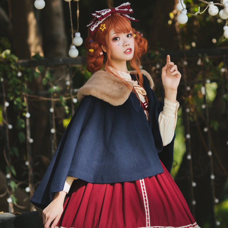 Eieyomi~Miss Betty~Lolita Autumn and Winter Wool Cape   