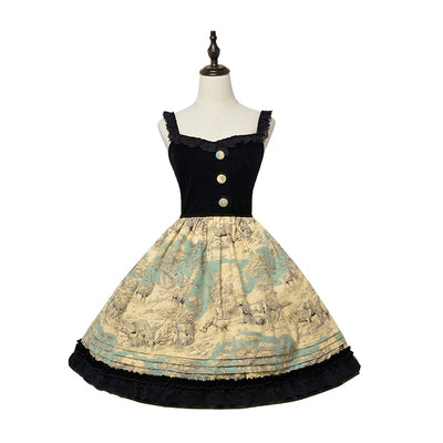 Magic Tea Party - Winter Hunting Period - Classsic Lolita JSK S green