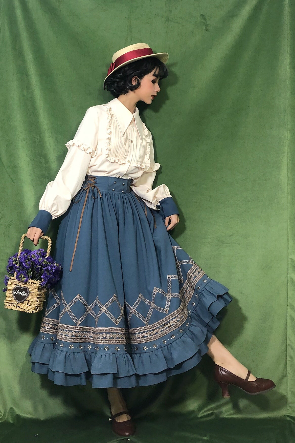 Yuan Su - Elegant Solid Color Lolita SK