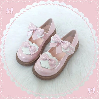 (Buyforme)Lixing Luo~Cute Milkmaid Round Toe Multicolor Lolita Shoes 34 pink 