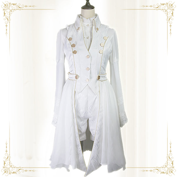 Immortal Thorn~Eternal Shadow~Sleeveless Ouji Lolita Coat S white