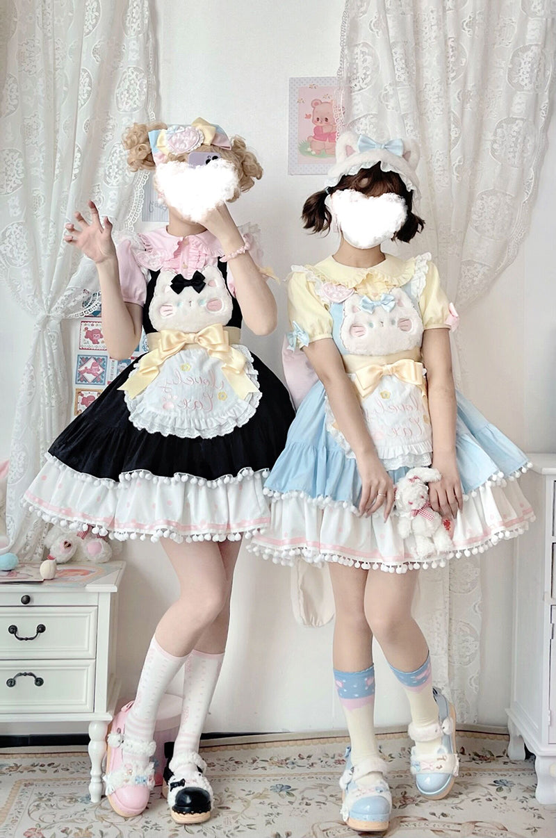 Alice Girl~Kawaii Lolita JSK Dress~Candy Cat Jumper Skirt   