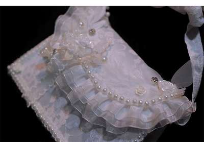 Hexagram~French Lace Handmade Lolita Messenger Bag   