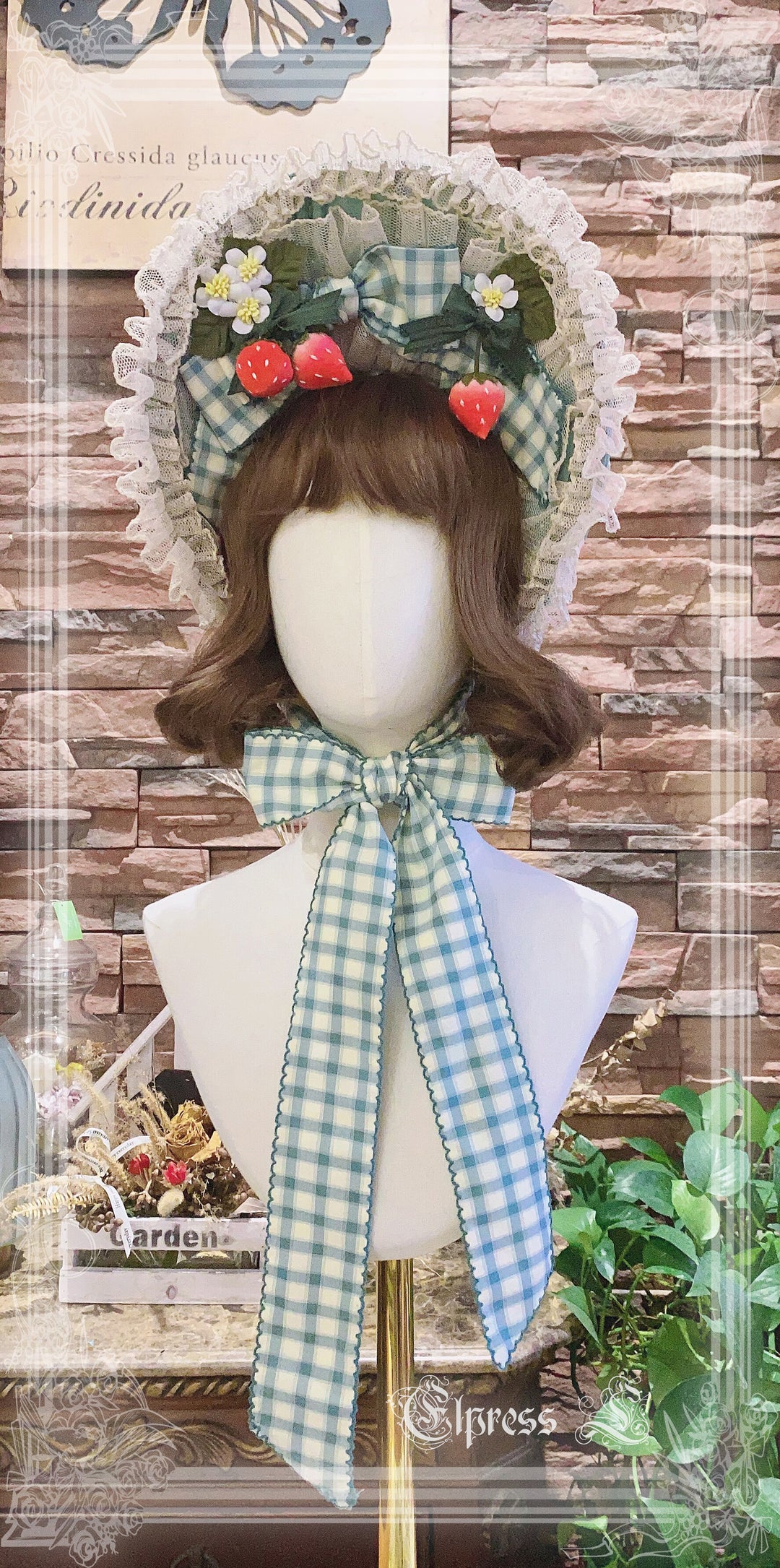 Elpress L~Country Lolita Strawberry BNT KC Choker Accessory   