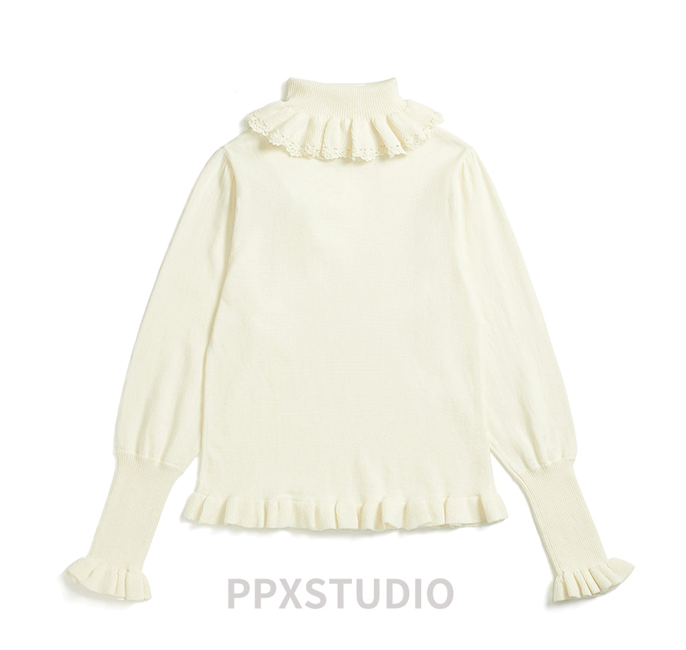 (BuyForMe) PPX STUDIO~Sweet Lolita Woolen Sweater Multicolors free size off-white 