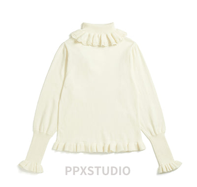 (BuyForMe) PPX STUDIO~Sweet Lolita Woolen Sweater Multicolors free size off-white 