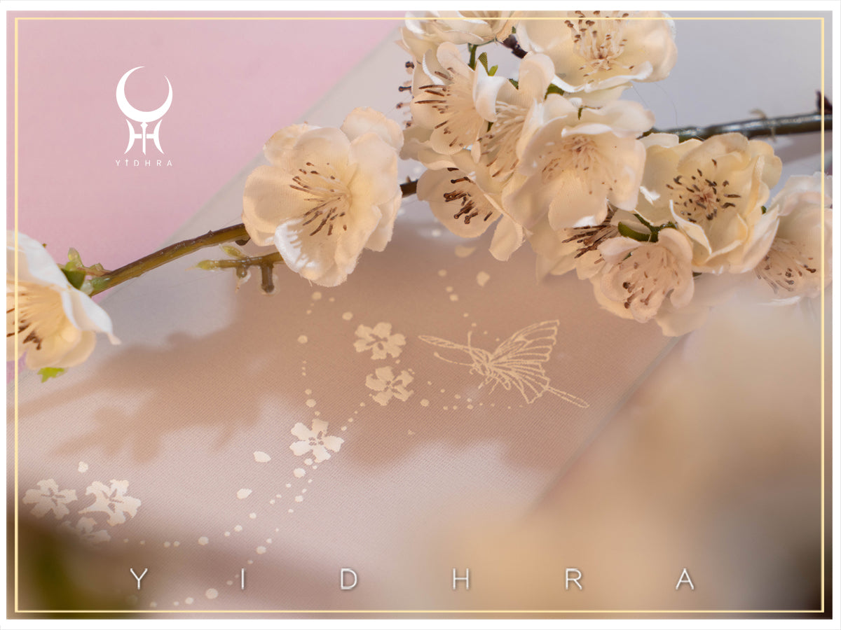 Yidhra - Butterfly Flowers - Summer 20D Velvet Lolita Tights