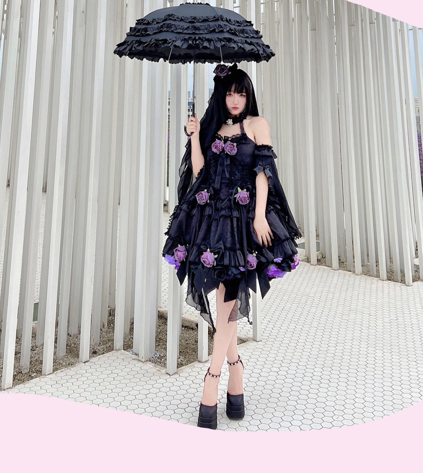 (BuyForMe) DiamondHoney~Hime Lolita Fish-bone Dress Set   