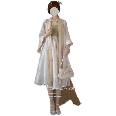YuanSu~Embroidered Adjustable A-Line Lolita Skirt   
