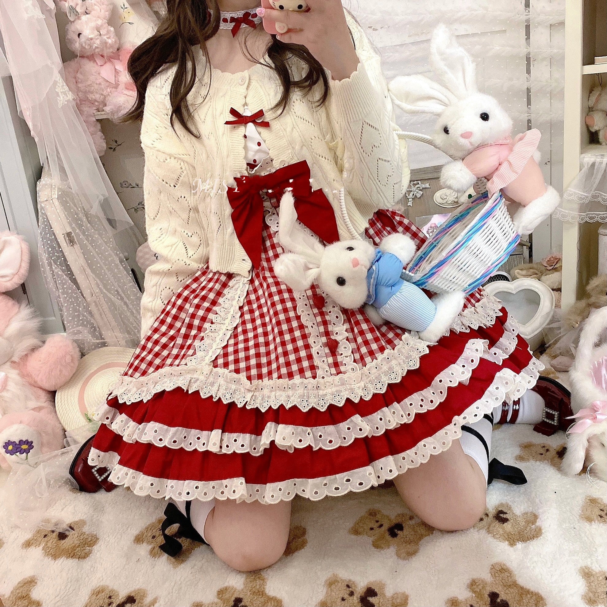 MIST - Hollow Out Long Sleeve Lolita Cardigan Multicolors
