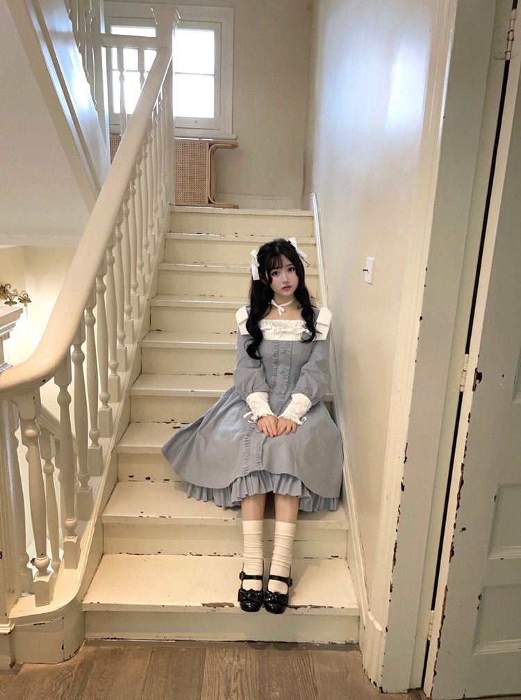 (BuyForMe) Sweet Wood~Annie's Gift~Elegant Velvet Lolita OP Dress 6102:823