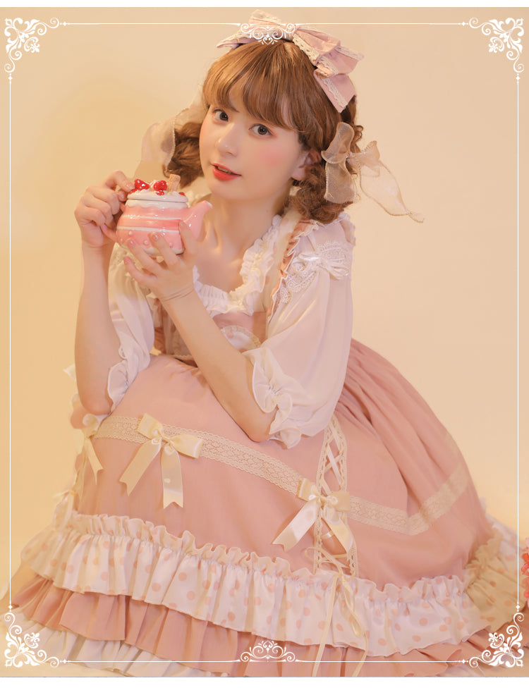 Eieyomi~Sweet Lolita Cotton Princess JSK Dress   
