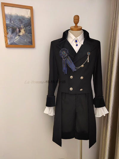 La Pomme~Double Breasted Custom Sizing Ouji Lolita Overcoat   