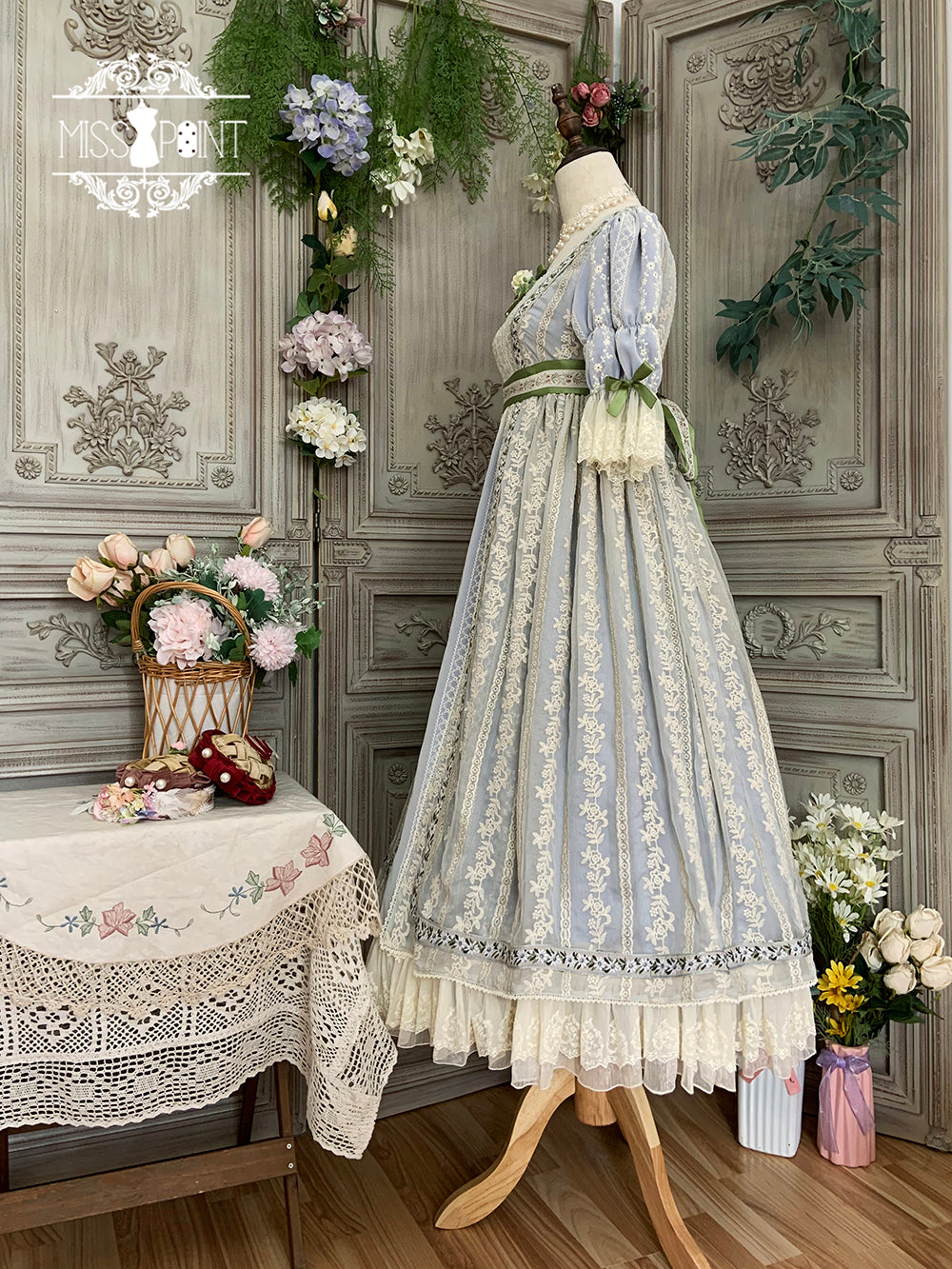 Miss Point~The Sally Gardens~Elegant Lolita Empire-cut OP Dress 8506:91778