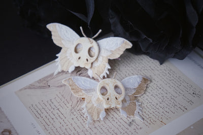 Strange Sugar - Gothic Headdress, Hallowen Skull Bat Hairclip No.6