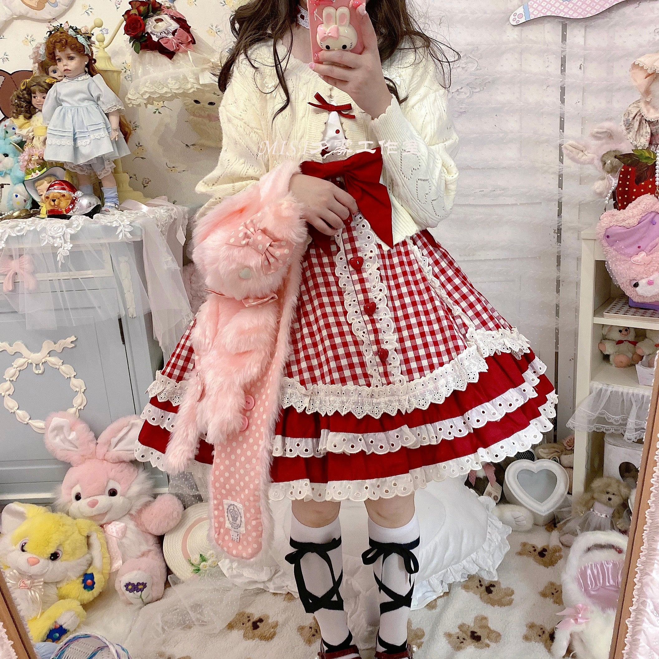 MIST - Hollow Out Long Sleeve Lolita Cardigan Multicolors