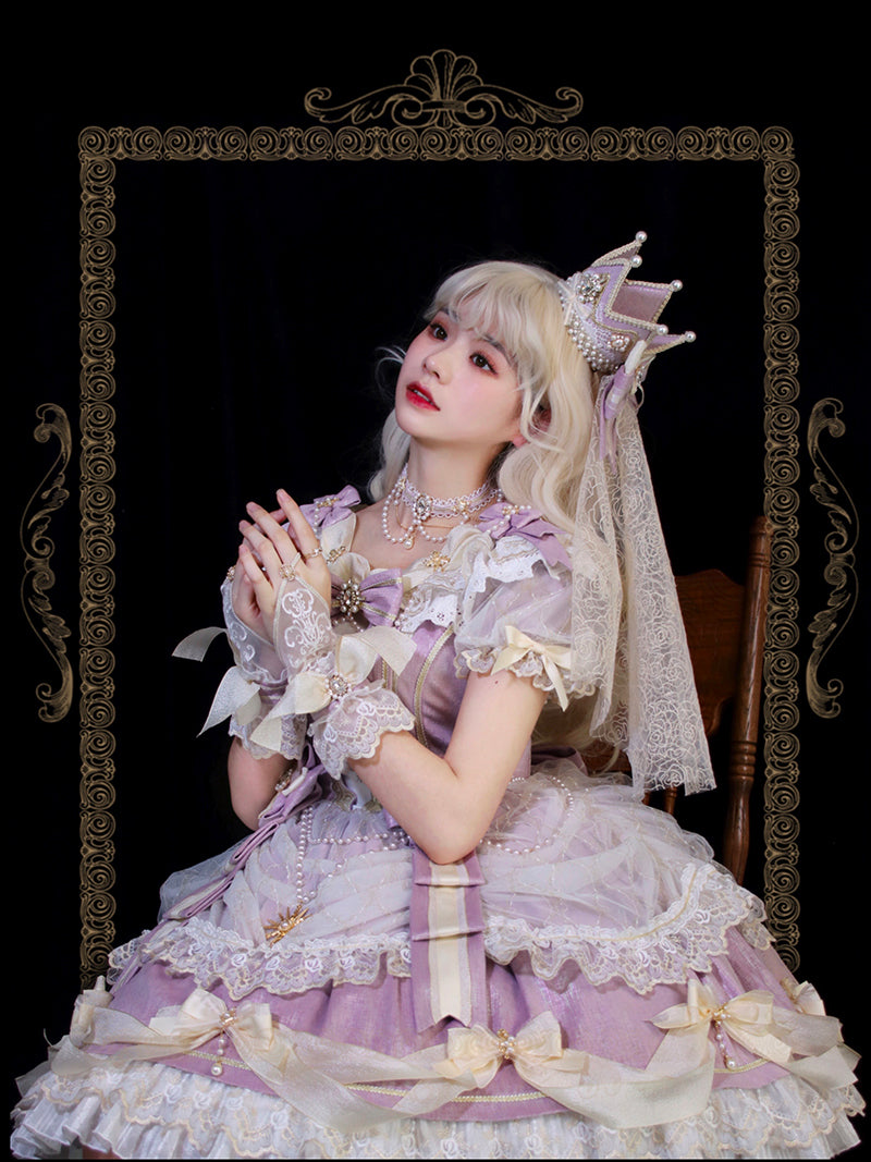 Alice Girl~Girl Anniversary~Multicolor Lolita Crown With Veil   