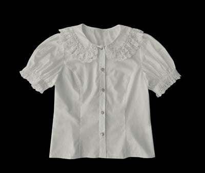 (Buyforme)QinhuashePrinted Rotten Strawberry Lolita JSK Accessories Set S inner blouse 