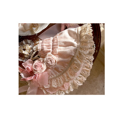 (Buy for me) Mademoiselle Pearl~Austen In The Garden~Sweet Lolita Headdress, Brooches and Accessories pink bnt  