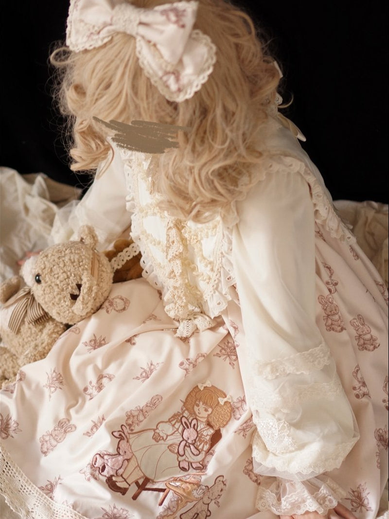 (Buyforme)Dolls Party~White Lolita Kawaii Inner Blouse Accessory Set KC  