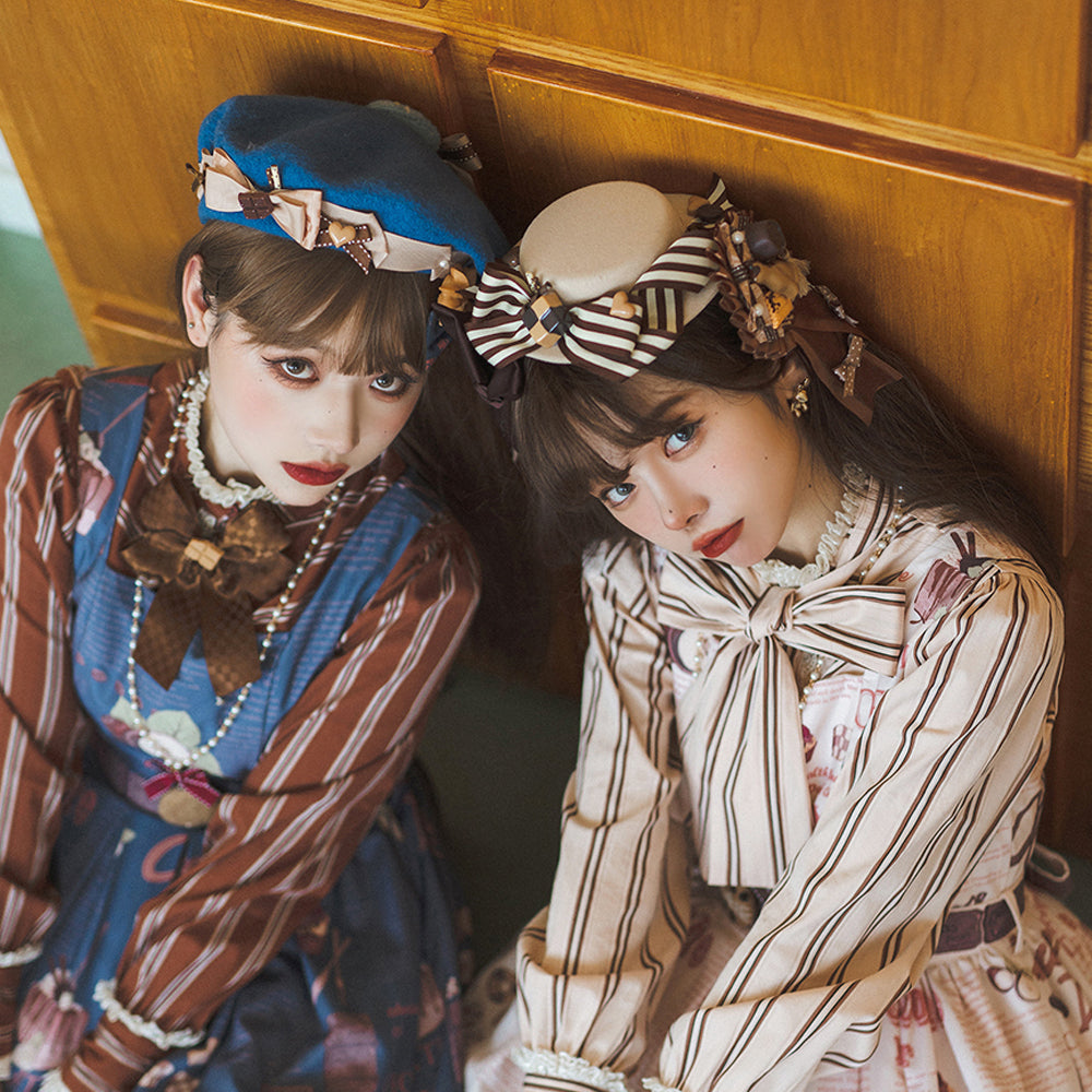 Miss Point - Chocolate Daily Lolita Bow KC Brooch