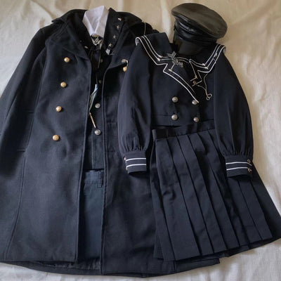 YourHighness~Military Lolita Uniform Autumn Winter Male Set   