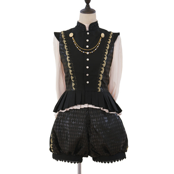 Immortal Thorn~Forever Invitation Letter~Ouji Lolita Vest and Shorts   