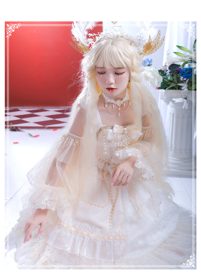 YingLuoFu Star Night Gothic Darkness Luxurious Lolita JSK   