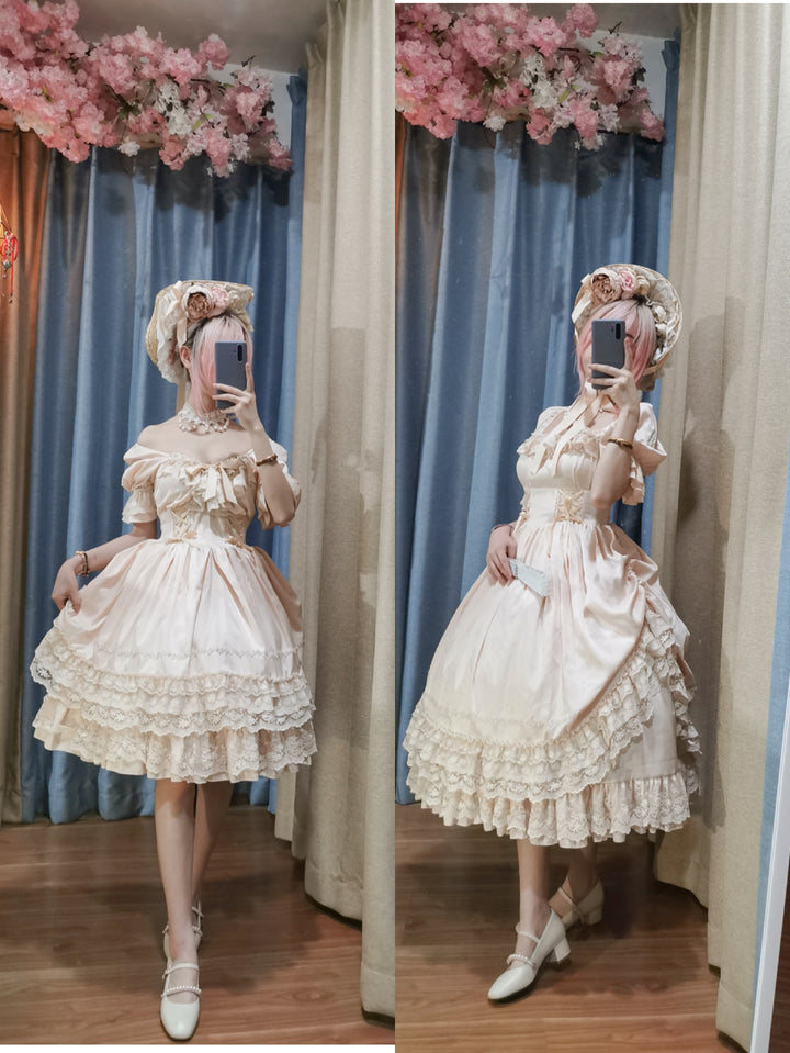 (Buyforme) Sweet Wood~ CLA Vintage French Lolita OP Dress   