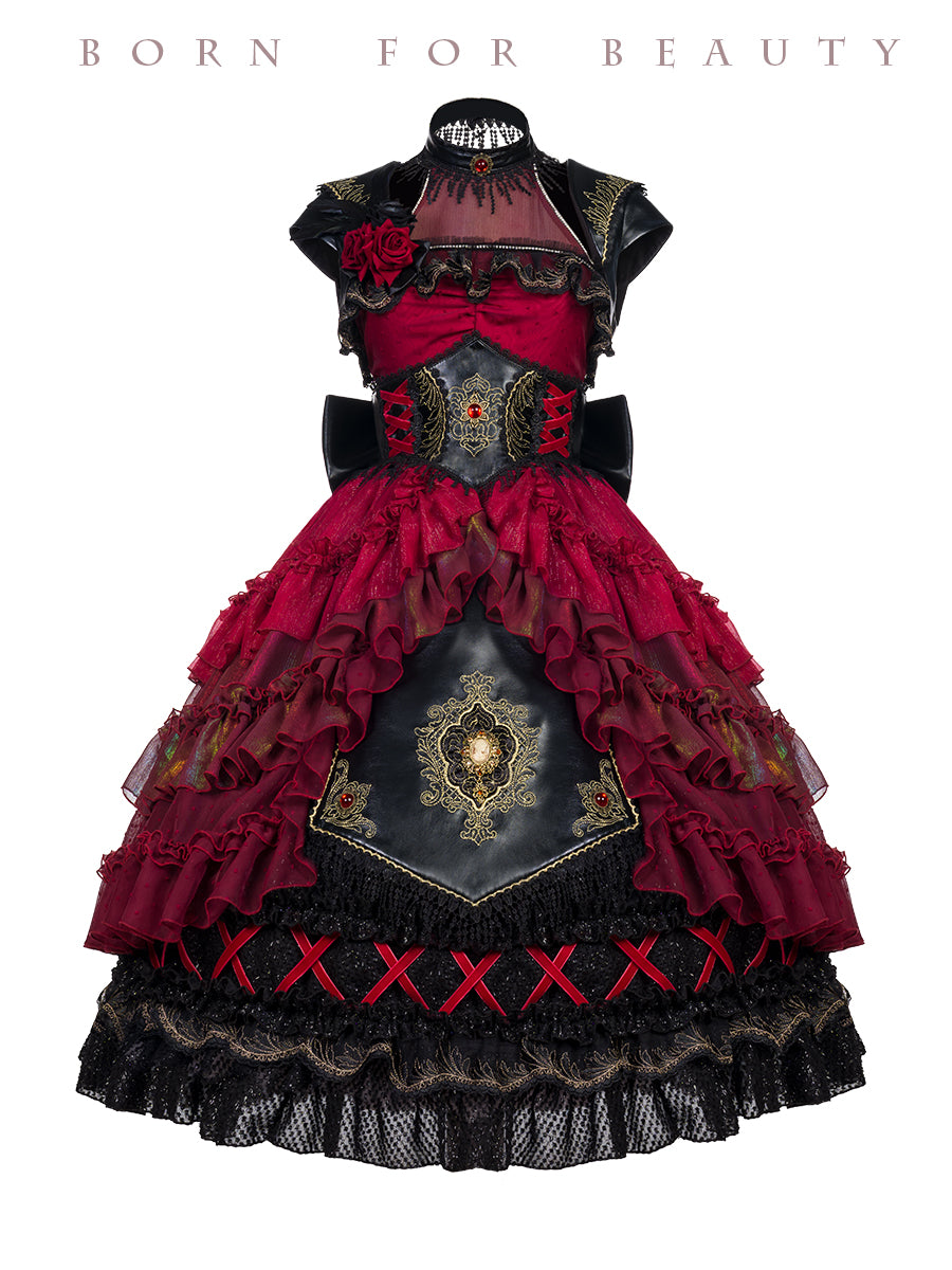 Youpairui~Pact of Hunter~ Gothic Lolita Jumper Dress Set L full set 