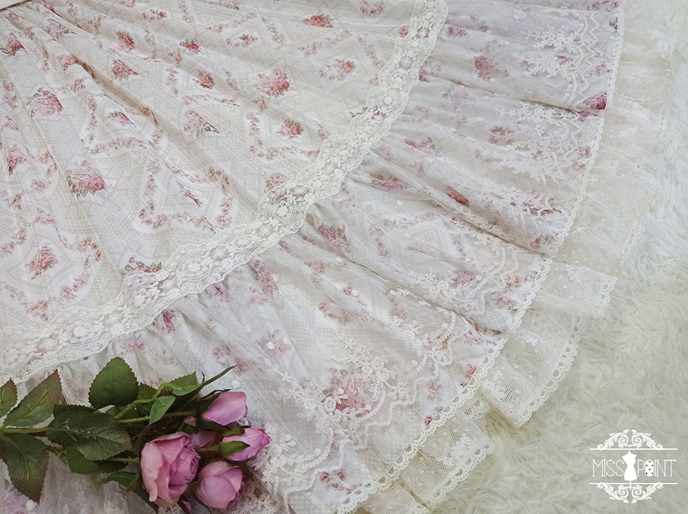 Miss Point - Woody Rose - Classic Elegant Floral Lolita OP Dress