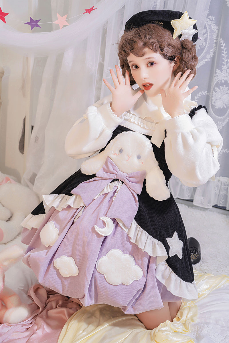 Alice Girl ~Sleep Rabbit Lolita JSK ,Sweet Lolita Jumpers - Gothic lolita  JSK - My Lolita Dress