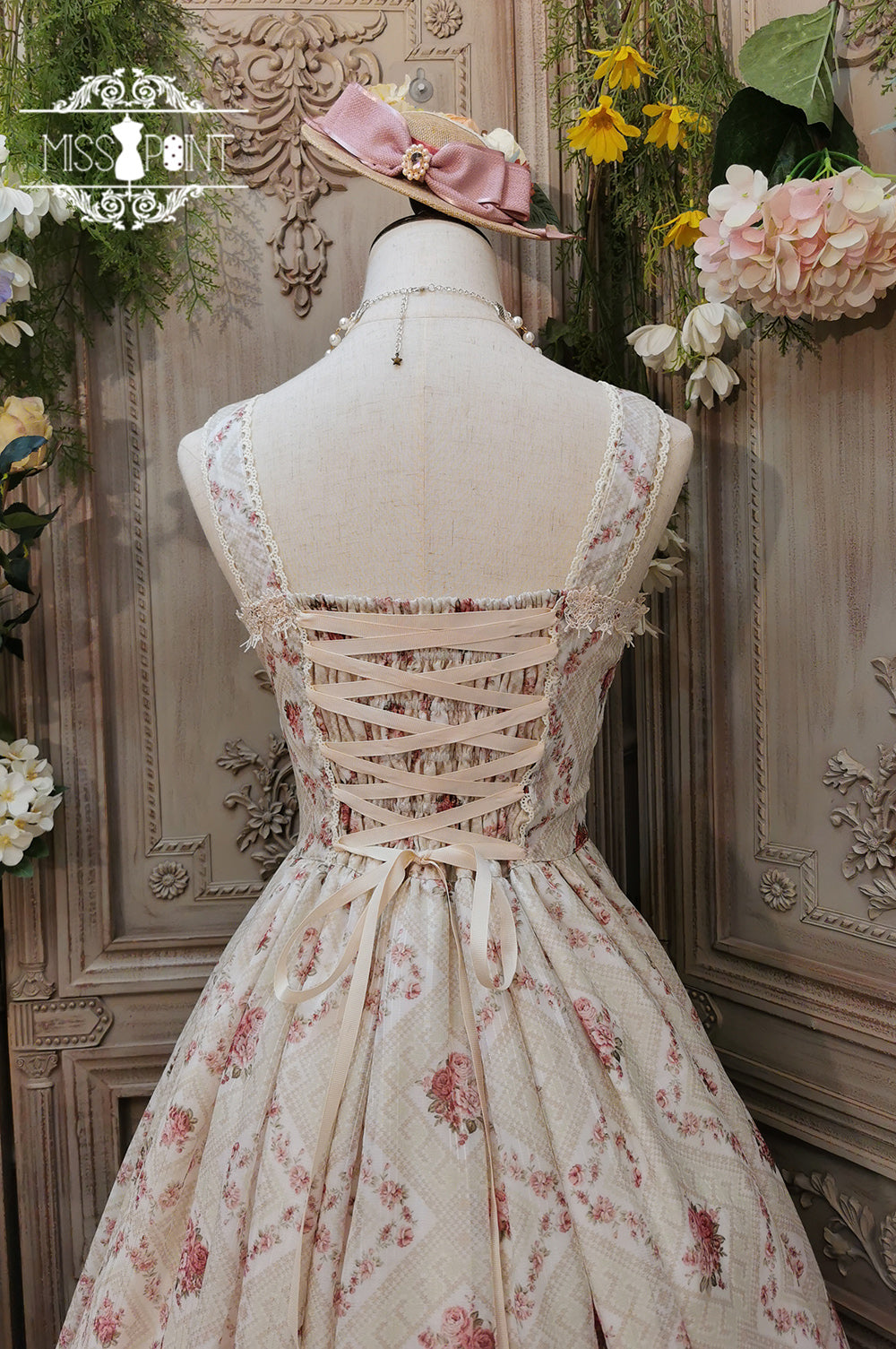 Miss Point~Woody Rose~Elegant Floral Lolita JSK 366:62873