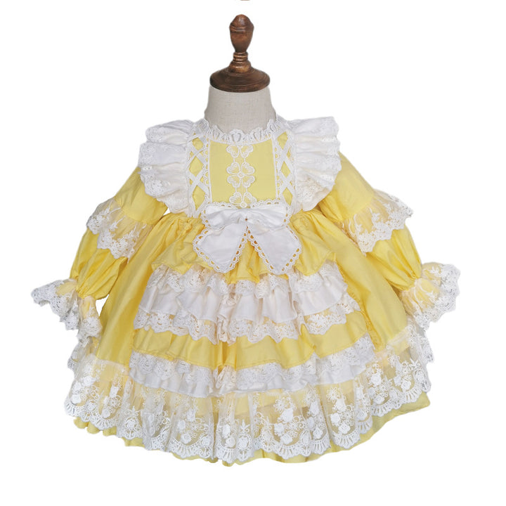 Kid Lolita Princess Yellow Dress   