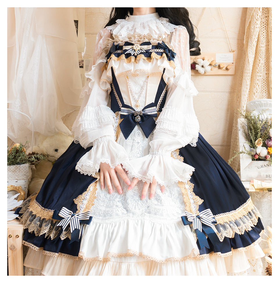 (Buy for me) Flora Pray~Miss Flora~Elegant White Lolita Blouse   