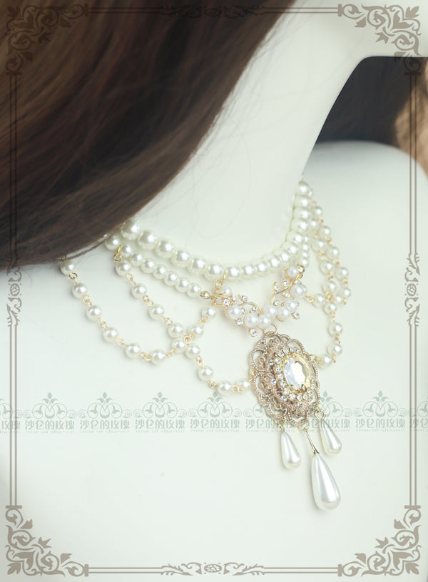 Rose of Sharon~Theresa~Vintage Wedding Lolita Necklace 1592:48895
