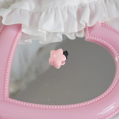MaoJiang Handmade~Sweet Lolita Hair Pins Star Shape Multicolor a pink star  