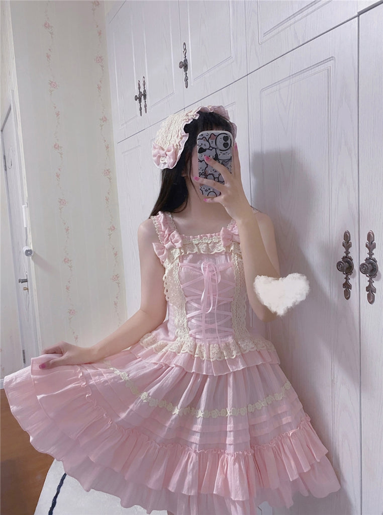 Elegant Qi Lolita Dress With Hair Clip -  Canada