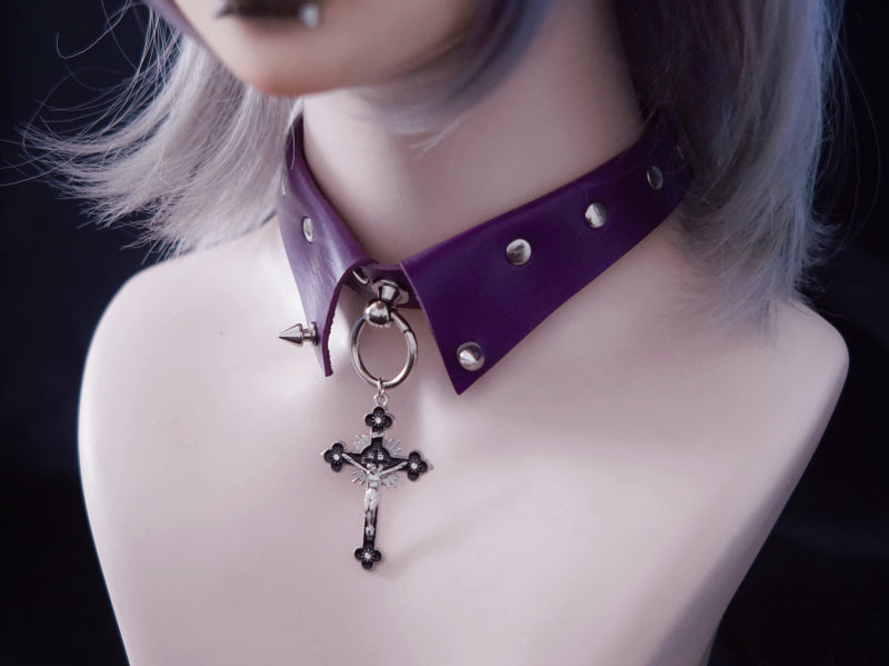 Strange Sugar~Gothic Lolita Accessory Dark Purple Choker   