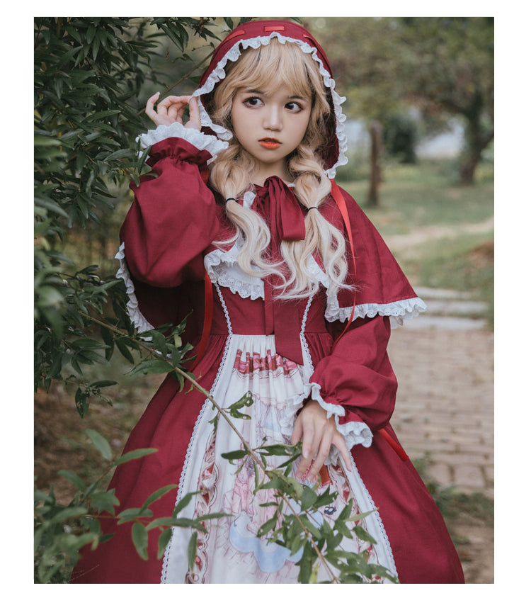Eieyomi - Little Red Riding Hood - Sweet Lolita JSK Dress