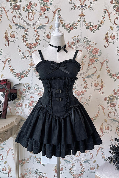 Alice Girl~Gothic Lolita Jumper Dress~The Hunter JSK Multicolor XS black (JSK)） 