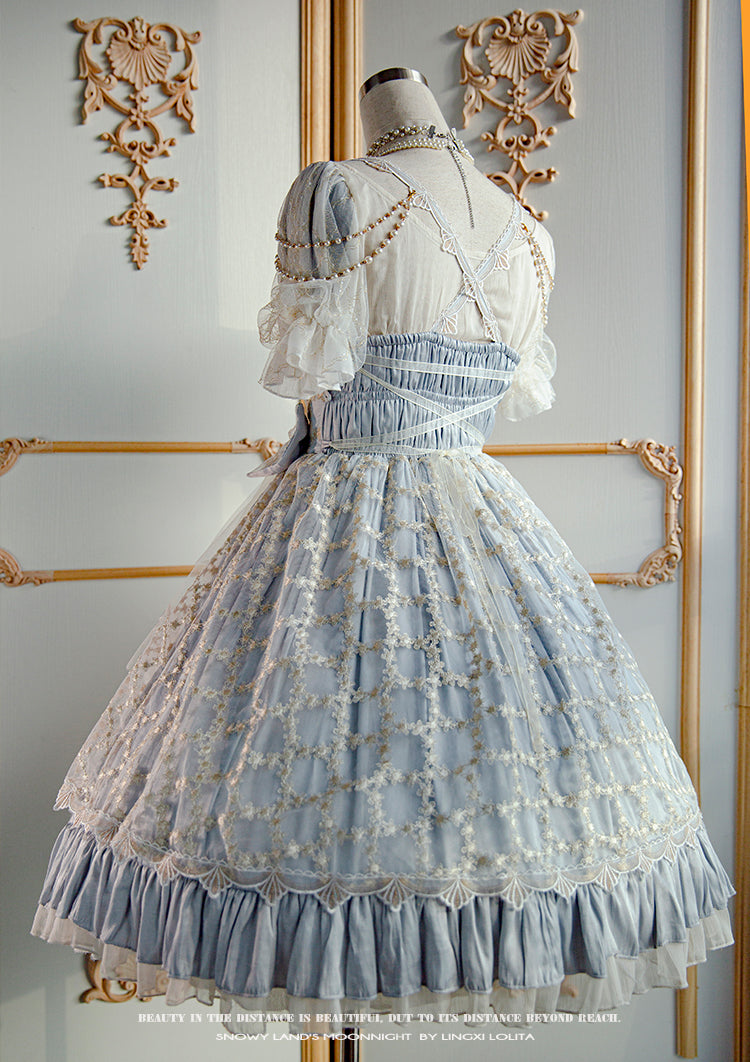 Lingxi Lolita~Greek Style Vintage Handmade Bead Lolita Dress 7036:78750