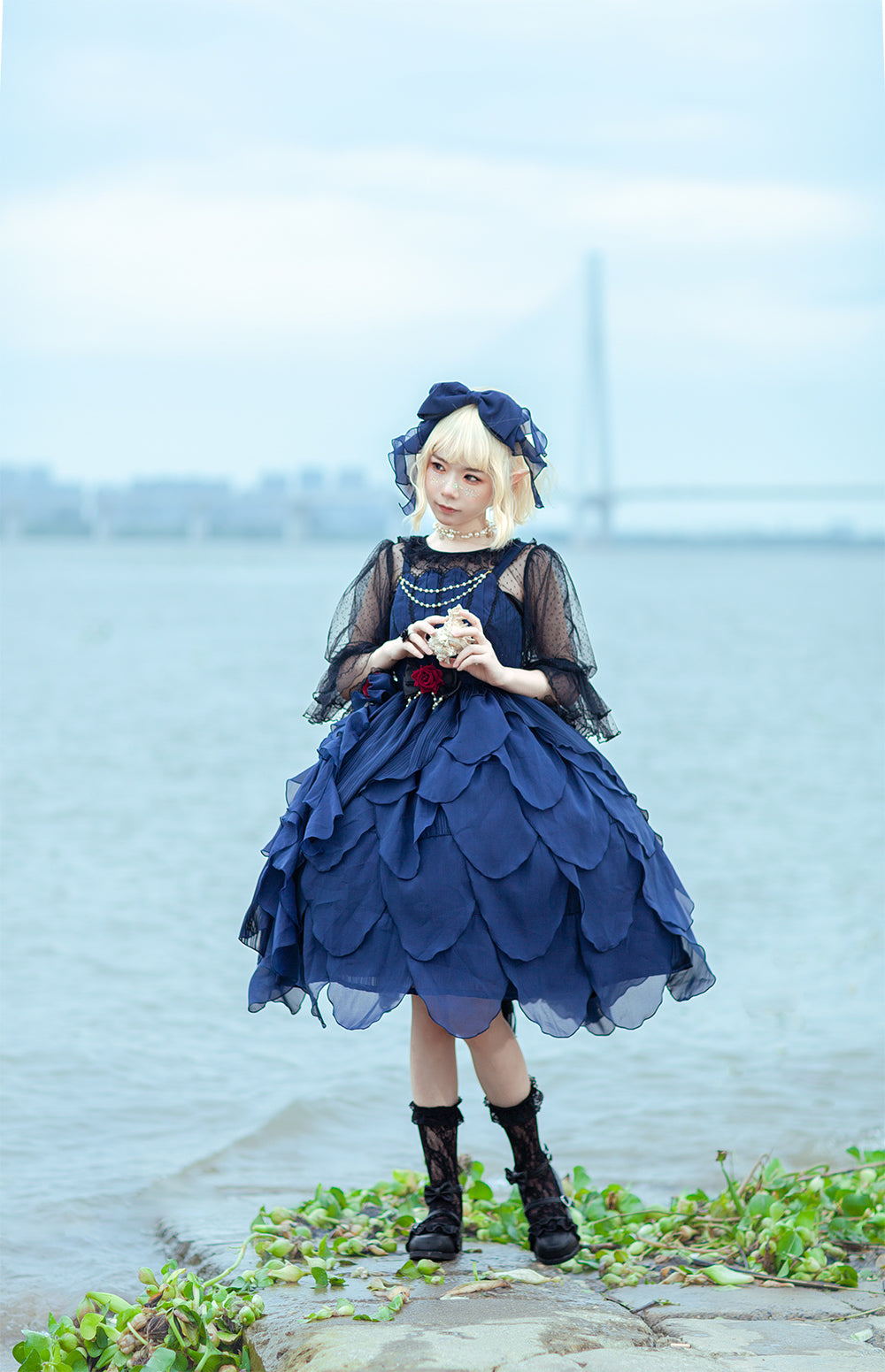 Infanta~Deep-sea Mermaid~ Lolita Jumper Dress   