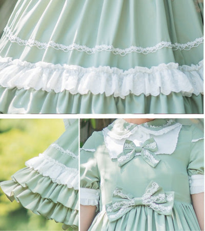 Eieyomi-Miss Dandelion~Fresh Green Lolita OP Dress   