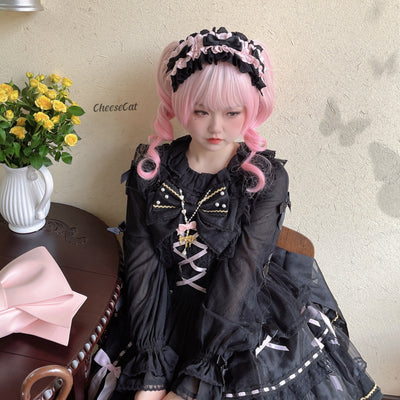 (Buyforme) CheeseCat~Doll Lullaby Tabby Cat Cotton Lolita Headdress   