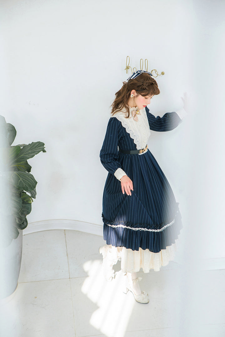 Miss point~Rose Silhouette~Vintage Classic Lolita OP   