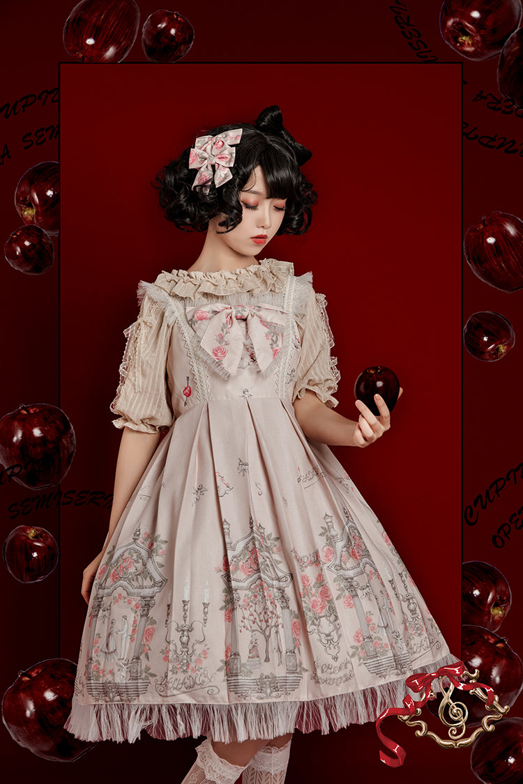 Balladeer~Cupid Opera Lolita JSK Dress M ivory 