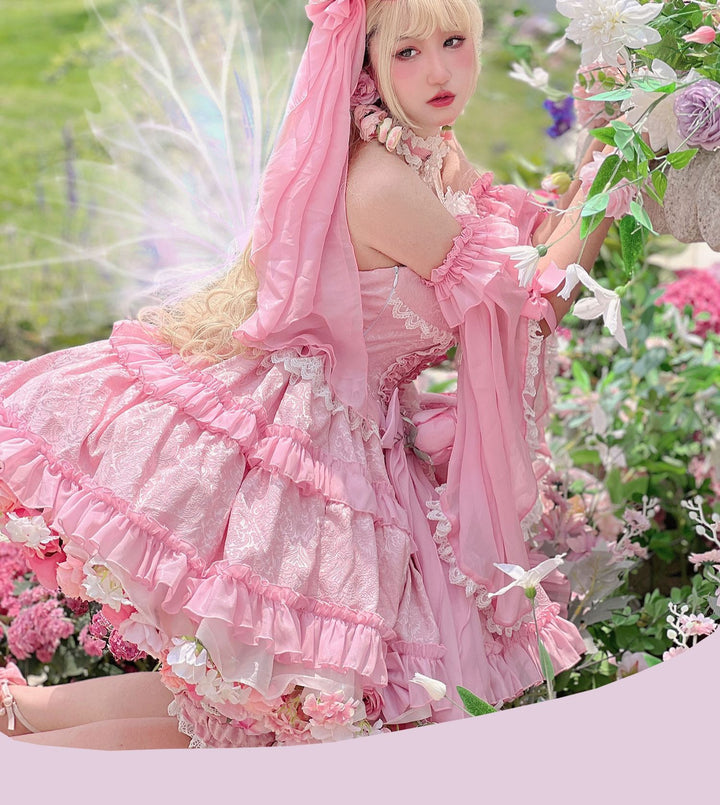 (BuyForMe) DiamondHoney~Hime Lolita Fish-bone Dress Set   